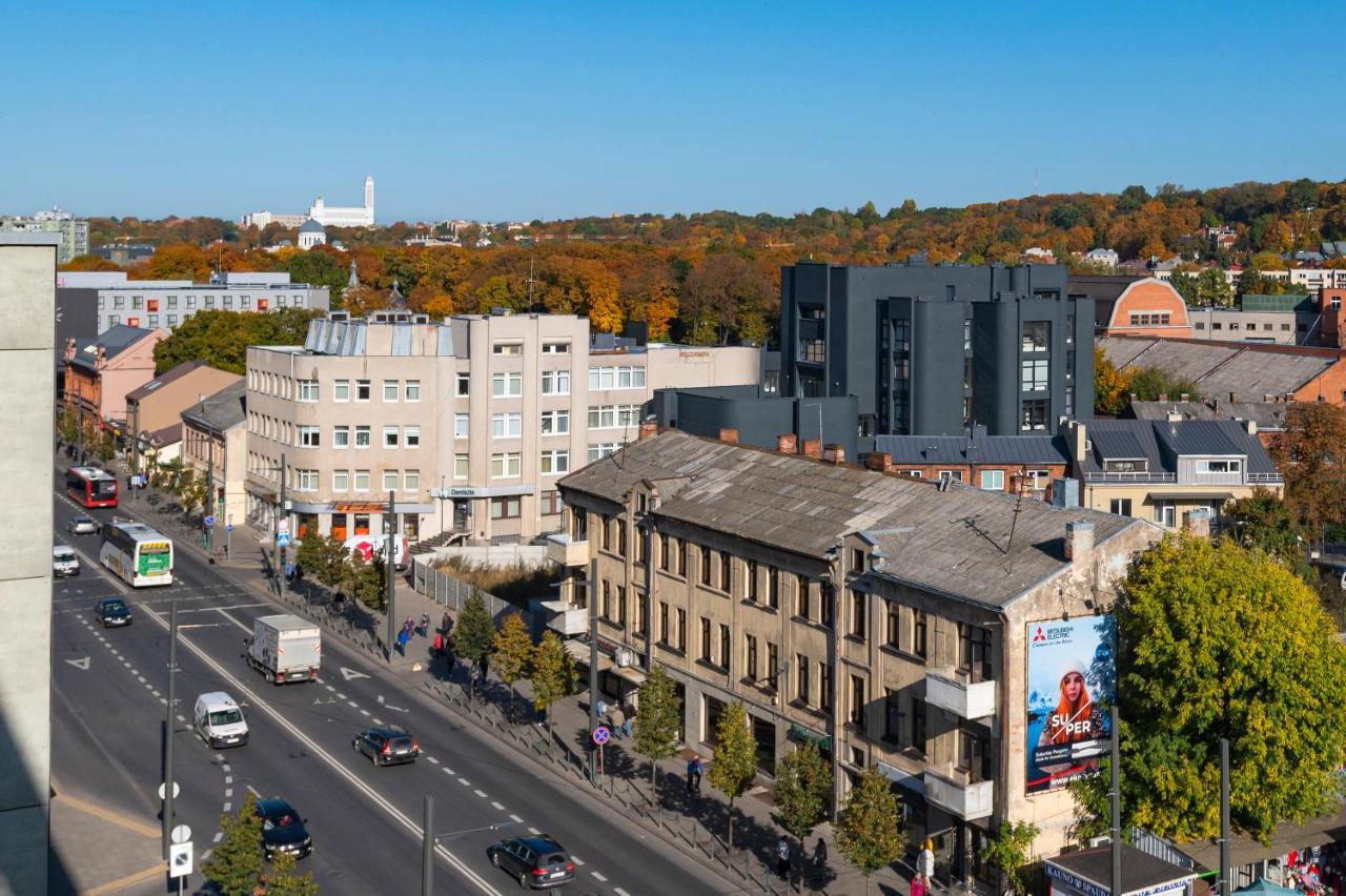 Panoramic City Centre Apartment By Polo Apartments Kaunas Dış mekan fotoğraf