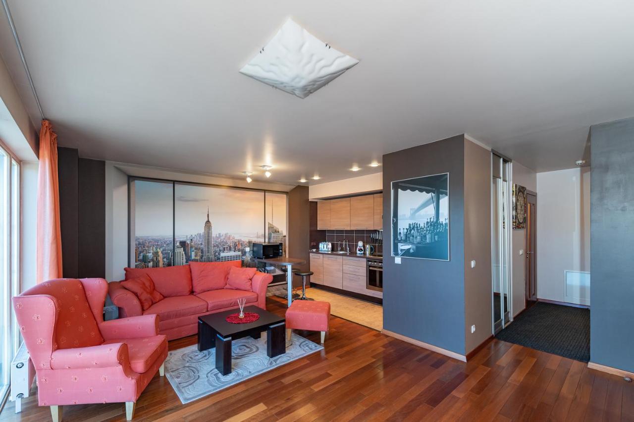 Panoramic City Centre Apartment By Polo Apartments Kaunas Dış mekan fotoğraf